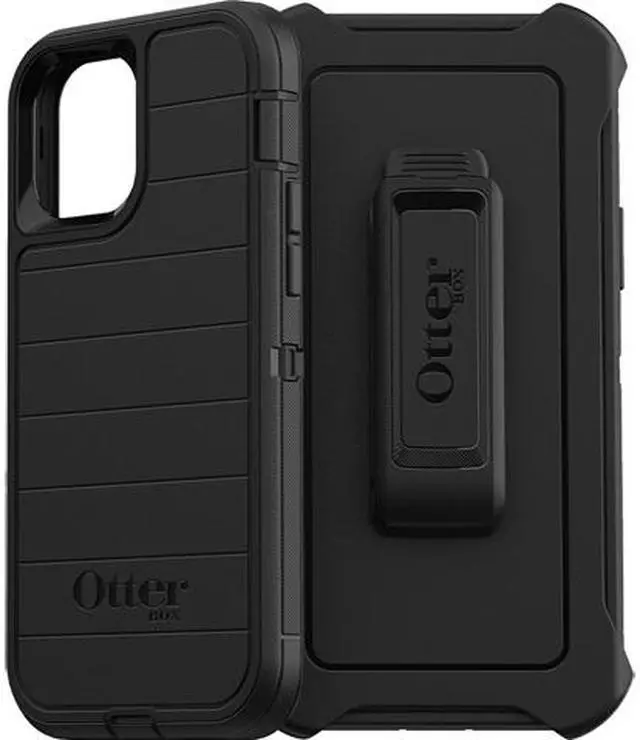 Main image of OtterBox Defender Series Pro Black Case for iPhone 12 and iPhone 12 Pro 77-66213