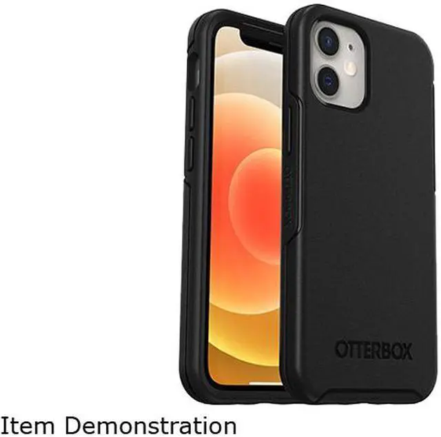 Main image of OtterBox Symmetry Series+ Black Case with MagSafe for iPhone 12 Mini 77-80137