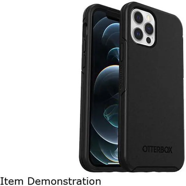 Main image of OtterBox Symmetry Series+ Black Case with MagSafe for iPhone 12 and iPhone 12 Pro 77-80138