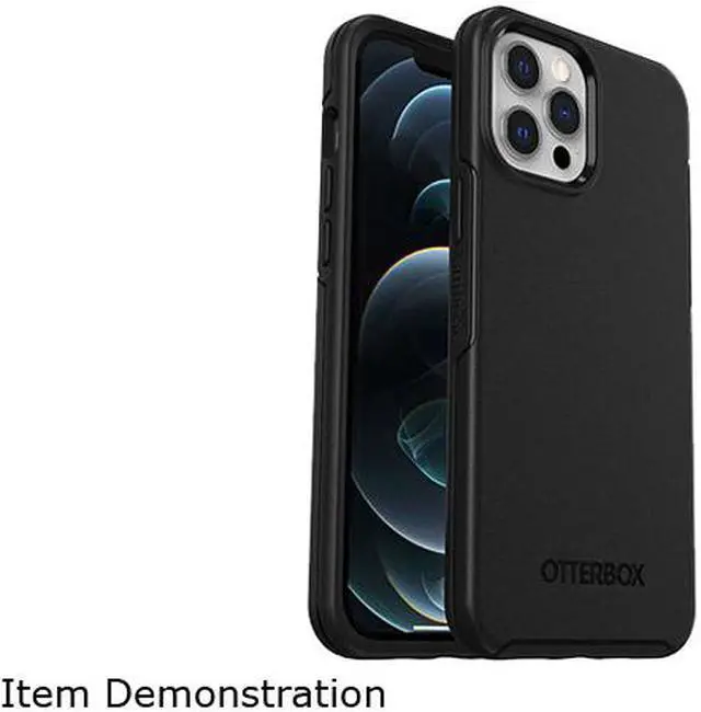 Main image of OtterBox Symmetry Series+ Black Case with MagSafe for iPhone 12 Pro Max 77-80139