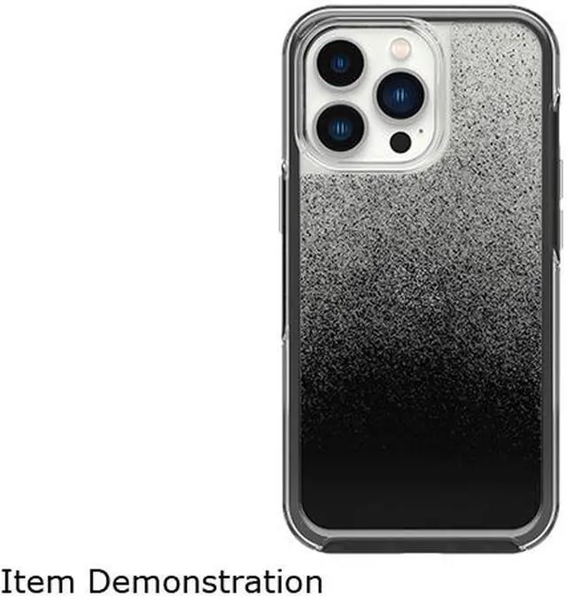 Main image of OtterBox Symmetry Series Clear Antimicrobial Case Ombre Spray (Clear/Black) Case for iPhone 13 Pro 77-83492