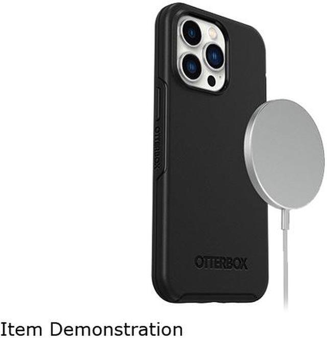 Alt view image 2 of 5 - OtterBox Symmetry Series+ Antimicrobial Case with MagSafe Black Case for iPhone 13 Pro 77-83588