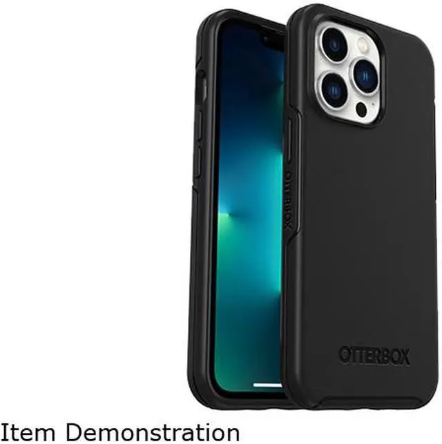 Alt view image 4 of 5 - OtterBox Symmetry Series+ Antimicrobial Case with MagSafe Black Case for iPhone 13 Pro 77-83588