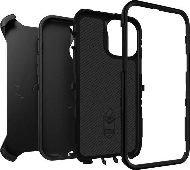 Alt view image 3 of 3 - OtterBox Defender Series Black Case for iPhone 13 Pro Max - ProPack Packaging 77-84383