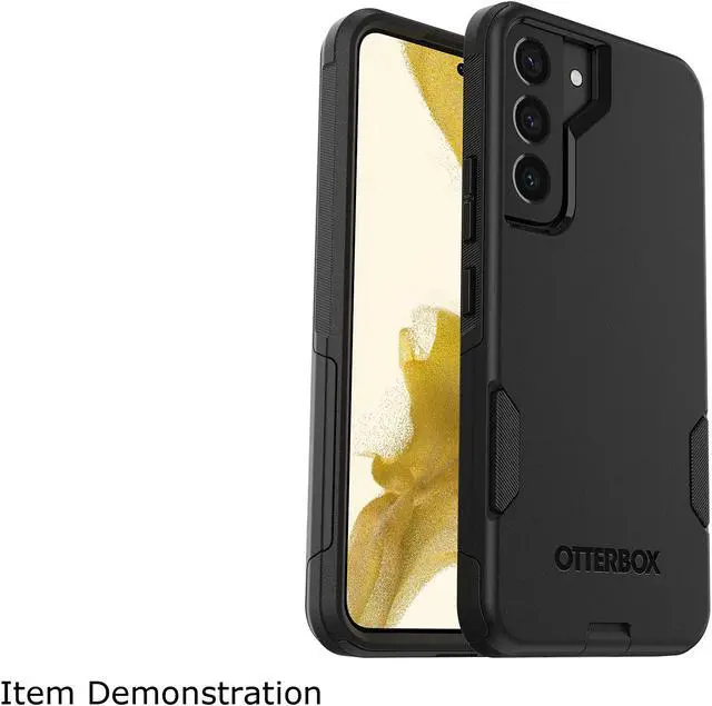 Alt view image 3 of 3 - OtterBox Commuter Series Antimicrobial Black Galaxy S22 Case 77-86384
