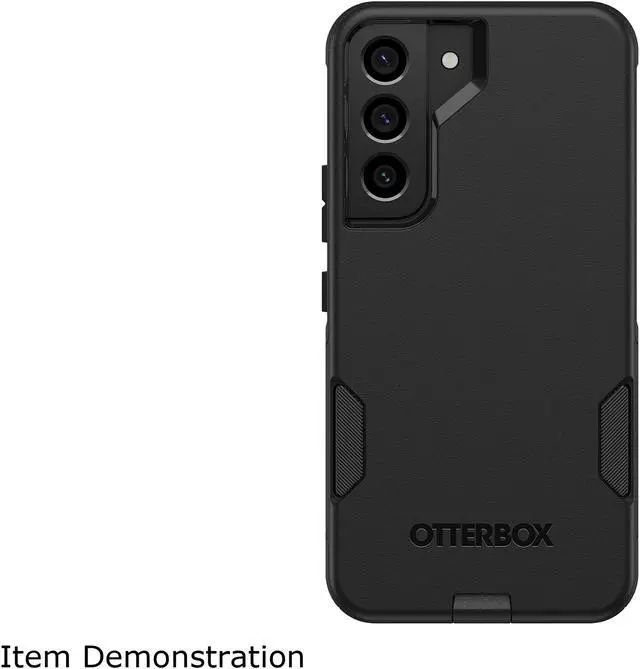 Alt view image 2 of 3 - OtterBox Commuter Series Antimicrobial Black Galaxy S22 Case 77-86384