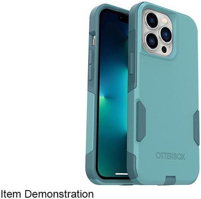 Alt view image 3 of 3 - OtterBox Commuter Series Antimicrobial Riveting Way (Teal) iPhone 13 Pro Case 77-83438