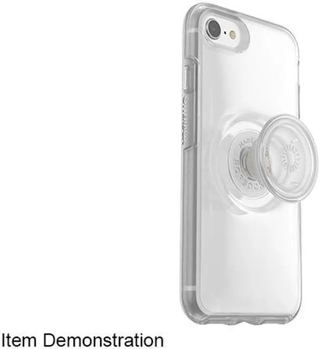 Alt view image 2 of 5 - OtterBox Otter + Pop Symmetry Series Clear Clear Pop iPhone SE (3rd and 2nd gen) and iPhone 8/7 Case 77-80989