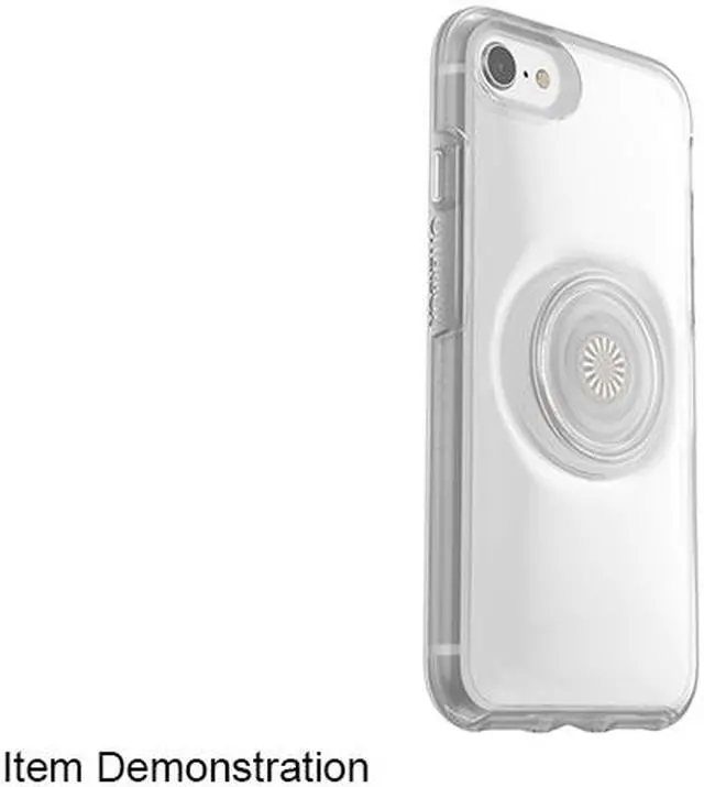 Alt view image 3 of 5 - OtterBox Otter + Pop Symmetry Series Clear Clear Pop iPhone SE (3rd and 2nd gen) and iPhone 8/7 Case 77-80989