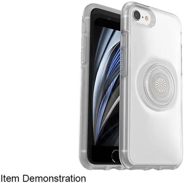 Alt view image 5 of 5 - OtterBox Otter + Pop Symmetry Series Clear Clear Pop iPhone SE (3rd and 2nd gen) and iPhone 8/7 Case 77-80989