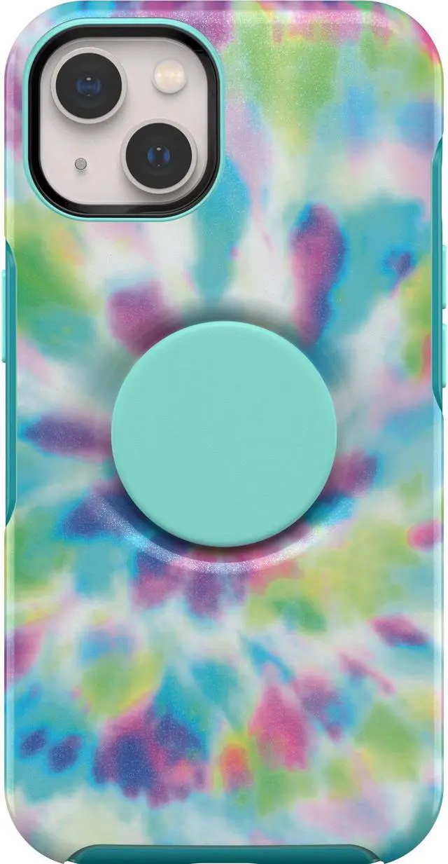 Main image of OtterBox Otter + Pop Symmetry Series Antimicrobial Day Trip Graphic (Green / Blue / Purple) iPhone 13 Case 77-85405
