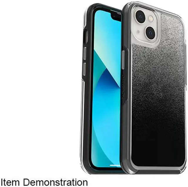 Alt view image 2 of 2 - OtterBox Symmetry Series Clear Antimicrobial Ombre Spray (Clear / Black) iPhone 13 Case 77-85305
