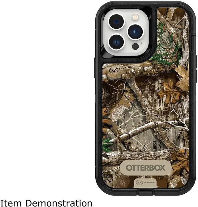 Alt view image 2 of 3 - OtterBox Defender Series RealTree Edge Black (Camo Graphic) iPhone 13 Pro Max and iPhone 12 Pro Max Case 77-85793