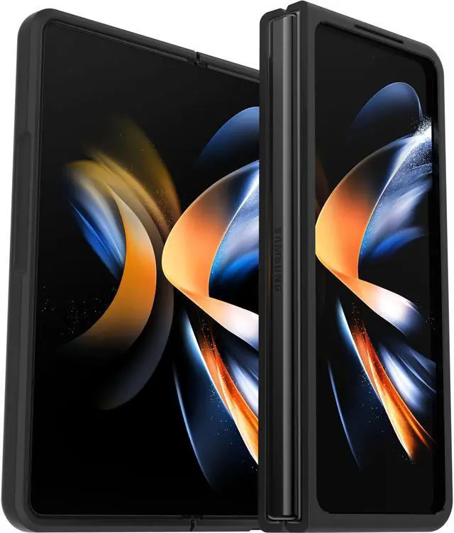 Alt view image 4 of 4 - OtterBox Thin Flex Series Antimicrobial Black Galaxy Z Fold4 Case 77-90461