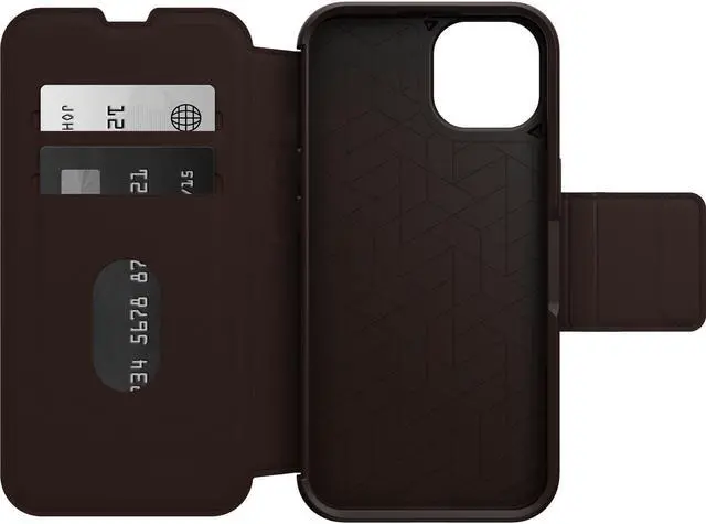 Alt view image 2 of 4 - OtterBox Strada Series iPhone 14 Case - Espresso 77-89657