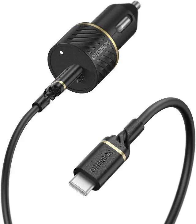 Main image of OtterBox Fast Charge USB-C to USB-C Car Charging Kit, 20W 78-80477