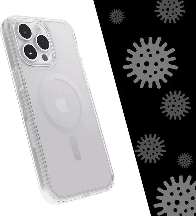 Alt view image 2 of 3 - OtterBox Symmetry Series+ Clear Antimicrobial iPhone 14 Pro Max Case for MagSafe 77-89263