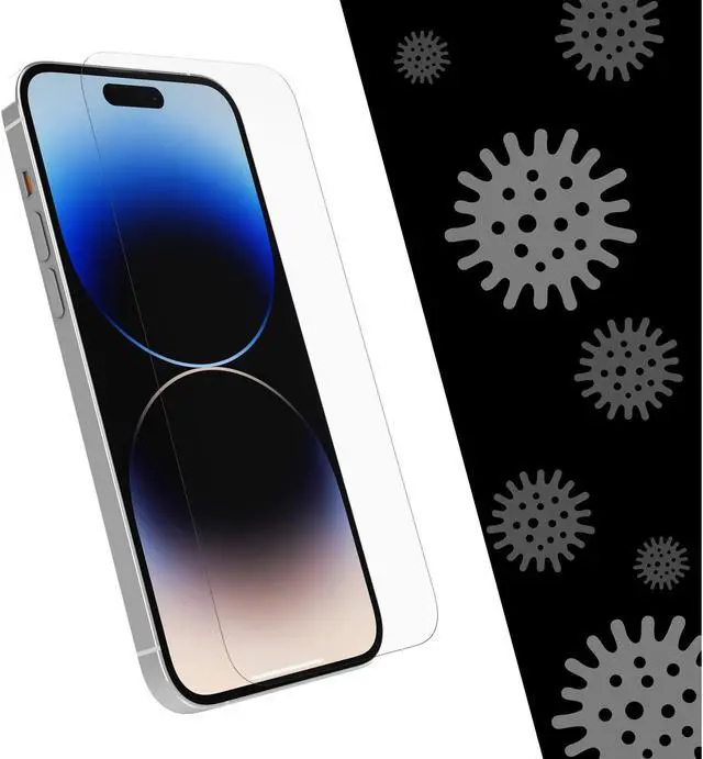 Alt view image 3 of 3 - OtterBox Alpha Glass Antimicrobial iPhone 14 Pro Max Screen Protector 77-89310