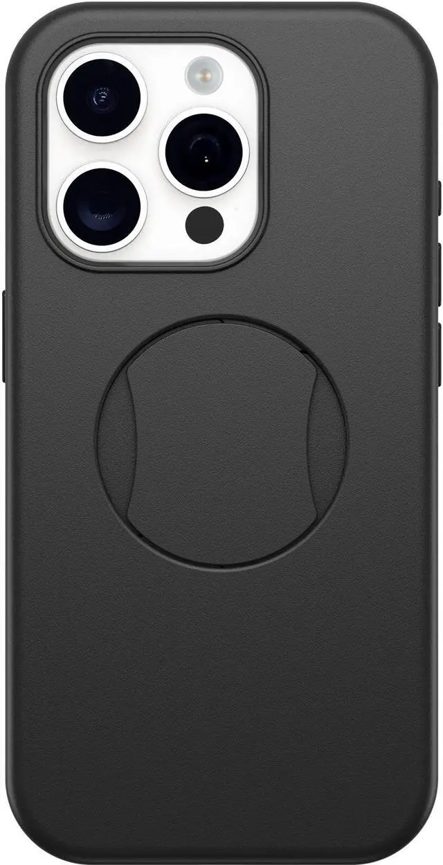 Alt view image 2 of 4 - OtterGrip Symmetry Series for MagSafe Black iPhone 15 Pro Case  77-93131