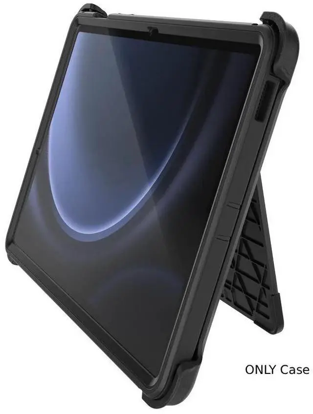 Alt view image 2 of 4 - OtterBox Defender Case for Galaxy Tab S9 FE - Black - 77-95041