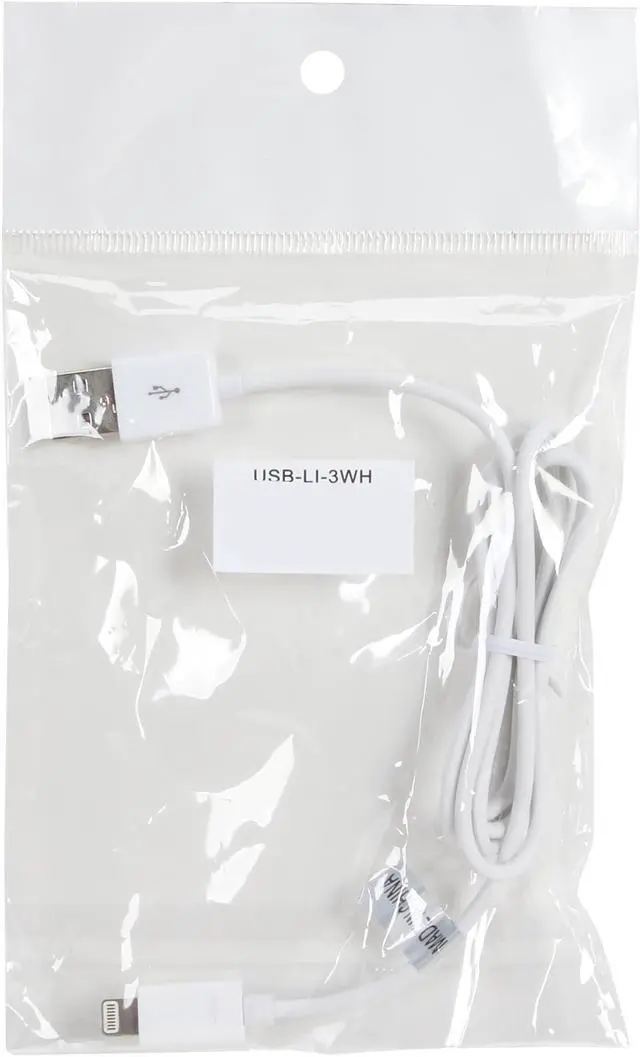 Alt view image 3 of 3 - Nippon Labs USB-LI-3WH 3 ft. MFi Certified White Apple 8-pin Lightning Connector to USB 3ft Cable for Apple iPhone5, iPad4, iPad Mini, iPod Touch 5th Gen, iPod Nano 7th Gen - Charge and Sync Cable 3 f