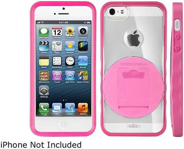 Alt view image 2 of 2 - Zerochroma Pink VarioClear Case for Apple iPhone 5 IPHON5-VRC-PNK-X