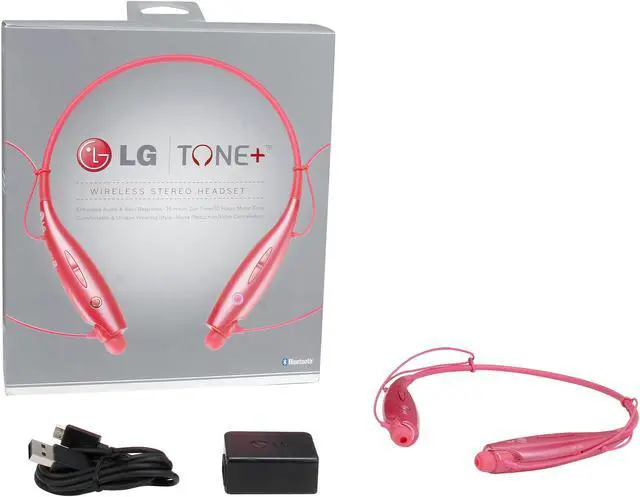 Alt view image 7 of 7 - LG HBS-730.ACUSPKK Pink HBS-730 TONE+ Bluetooth Stereo Headset