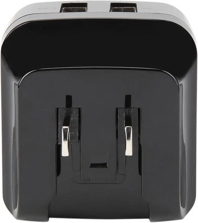 Alt view image 4 of 7 - StarTech USB2PACBK Travel USB Wall Charger - 2 Port - Black - Universal Travel Adapter - International Power Adapter - USB Charger