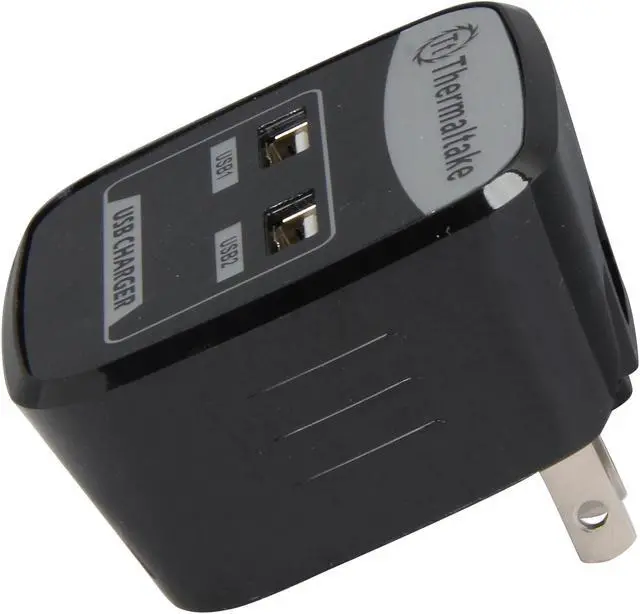 Alt view image 3 of 6 - Thermaltake AC0020 TriP Dual USB AC Charger Bundled with US/UK/EU/AU plugs for Tablets, Smartphones, and other USB devices