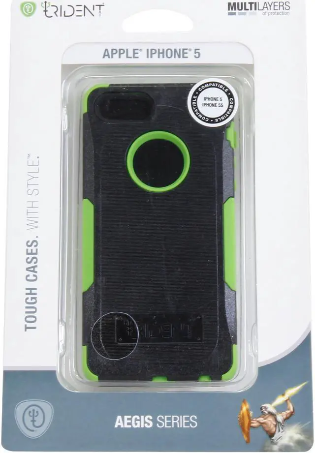 Alt view image 8 of 8 - Trident Green Aegis Case for iPhone 5S AG-APL-IPH5S-TG