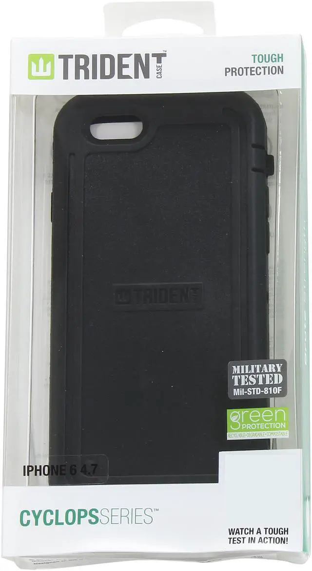 Alt view image 7 of 7 - Trident Cyclops Black Case for Apple iPhone 6 / 6s CY-API647-BK000