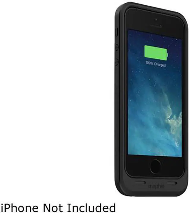 Main image of Mophie Black 1700 mAh Juice Pack Air Rechargeable External Battery Case for iPhone 5 2105JPAIP5BLK