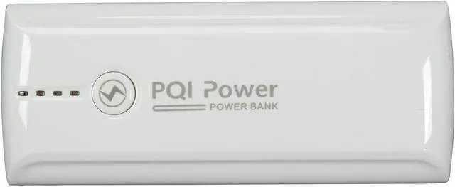Alt view image 2 of 6 - PQI White 7600 mAh Power Bank i-Power 7800