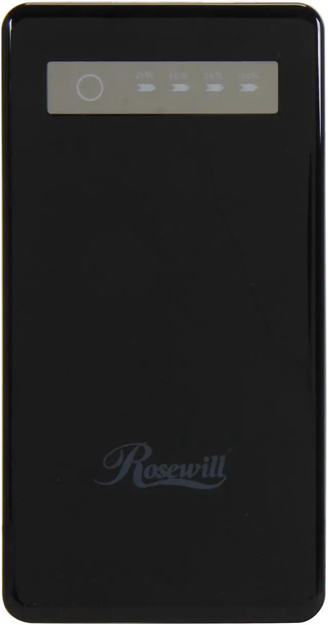 Alt view image 2 of 5 - Rosewill RCBR-13010-BK Powerbank - Black, 5000 mAh External Backup Battery Charger for Smartphone, iPhone, & iPod