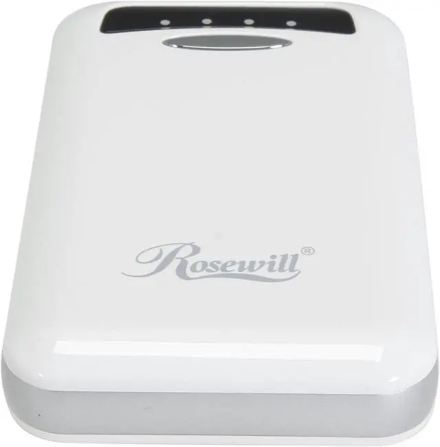 Alt view image 2 of 5 - Rosewill Powerbank RCBR-13030-WH - White, 13,000 mAh External Backup Battery Charger for Smartphone, iPhone, iPad, & iPod