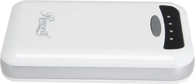 Alt view image 3 of 5 - Rosewill Powerbank RCBR-13030-WH - White, 13,000 mAh External Backup Battery Charger for Smartphone, iPhone, iPad, & iPod