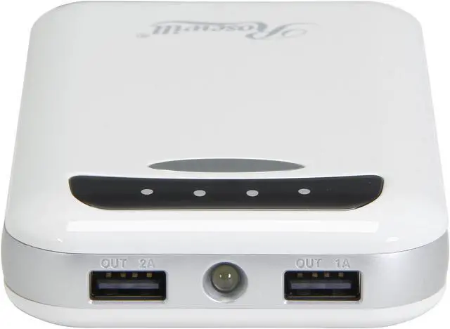 Alt view image 4 of 5 - Rosewill Powerbank RCBR-13030-WH - White, 13,000 mAh External Backup Battery Charger for Smartphone, iPhone, iPad, & iPod