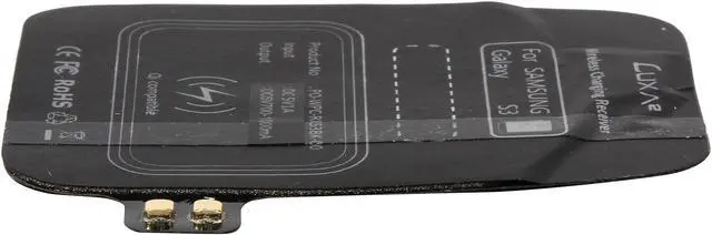 Alt view image 3 of 5 - Luxa2 Black Wireless charger receiver works with QI standard wireless charger for Samsung Galaxy S3 PO-WPC-RXS3BK-00