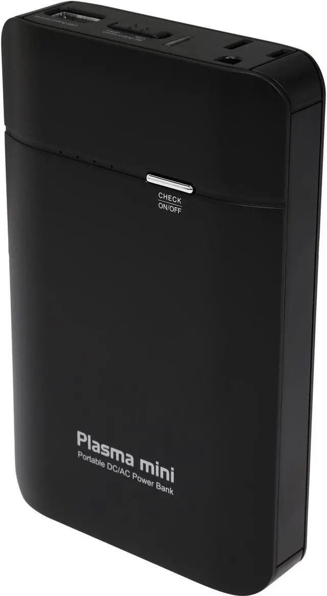 Main image of Rosewill PB-U2-12000-BK, Plasma-Mini - Black, 12,000 mAh AC Portable Power Bank for Laptops, Smartphones, iPhones, iPads, iPods, PSPs, Etc.