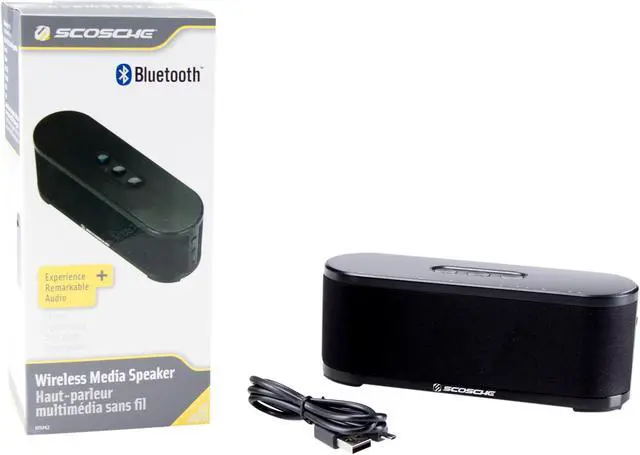 Alt view image 7 of 9 - Scosche BTSPK2 boomSTREAM Bluetooth Media Speaker with Build-in a Microphone