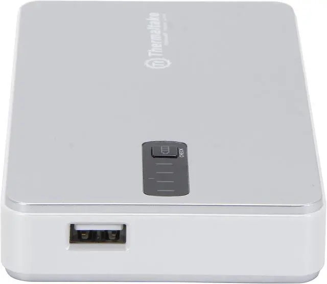 Alt view image 2 of 6 - Thermaltake Silver 8400 mAh TriP Portable Power Pack MB8400S002