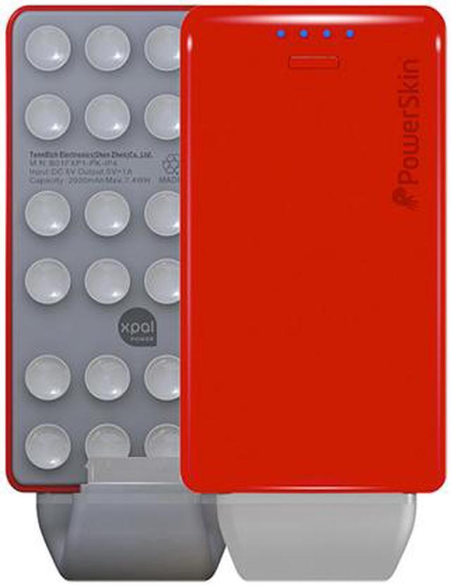 Alt view image 2 of 3 - Xpal Power Red 2000 mAh PowerSkin PoP'n-Apple iPhone 4/4S B01FXP1-RD-IP4