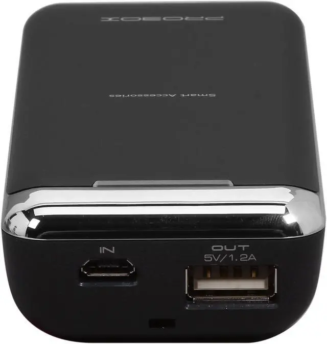 Alt view image 4 of 7 - Mediasonic ProBox Black 5200 mAh Universal Power Bank 5200mAh Battery Capacity - Sanyo Battery Cell HE-1-52U1