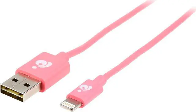 Main image of IOGEAR GRUL01-PK 3.3ft Charge & Sync Lightning Cable, Apple MFi Certified for iPhone Chargers, iPhone Xs/XS Max/XR/X / 8/8 Plus / 7/7 Plus / 6/6 Plus / 5s, iPad Pro Air 2, and More Pink - Reversible USB to Lightning Cable