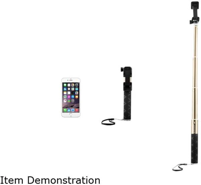 Alt view image 4 of 4 - Insten Champagne Gold Aluminum Alloy Waterproof Lightweight Extendable Portable Handheld Selfie Stick 2194320