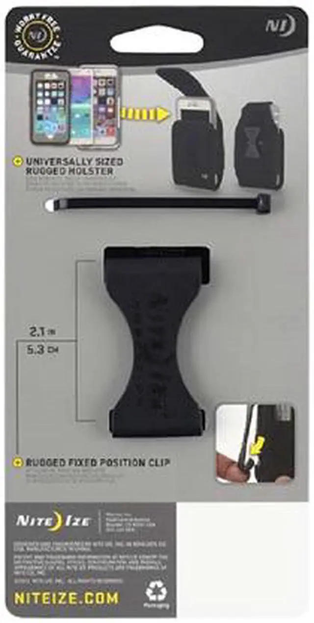 Alt view image 2 of 2 - Nite Ize Black Fits All Vertical Phone Case - XL CCFXL-01-R3