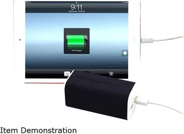 Alt view image 3 of 3 - MiPow Thumbox Jelly Power Black 10400 mAh Dual Output Portable External Backup Battery Charger Power Bank JOB03E-BK