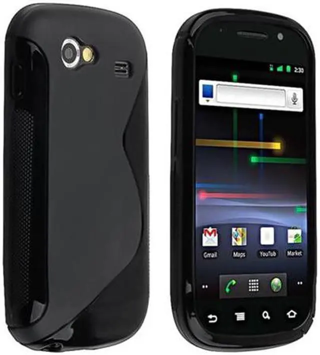Alt view image 3 of 3 - Insten 10 in 1 Black TPU Case+Clear LCD+Car+AC Charger+USB For Samsung Google Nexus S