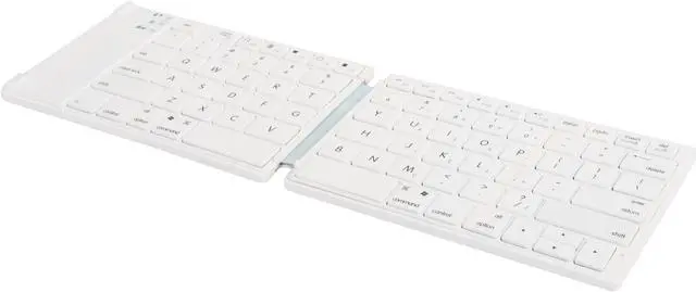 Alt view image 8 of 12 - Eagle ET-KB300BF-WH White Foldable Bluetooth Keyboard for Tablets & Smartphones