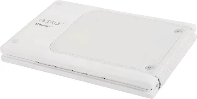 Alt view image 11 of 12 - Eagle ET-KB300BF-WH White Foldable Bluetooth Keyboard for Tablets & Smartphones